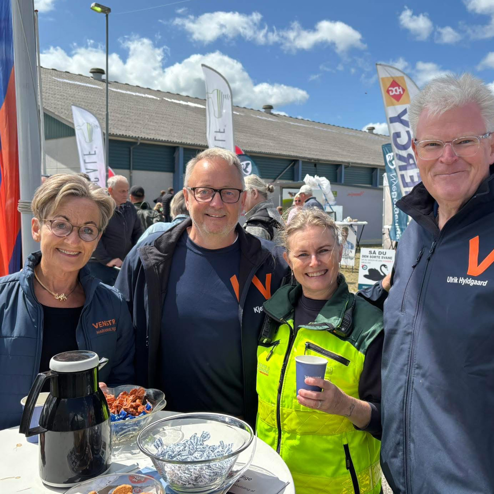 Marianne Bjørn sammen med politiske kolleger fra Venstre i Herning Byråd.